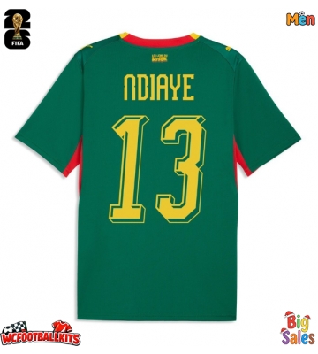 Senegal Iliman Ndiaye #13 Replica Away Stadium Shirt World Cup 2026 Short Sleeve